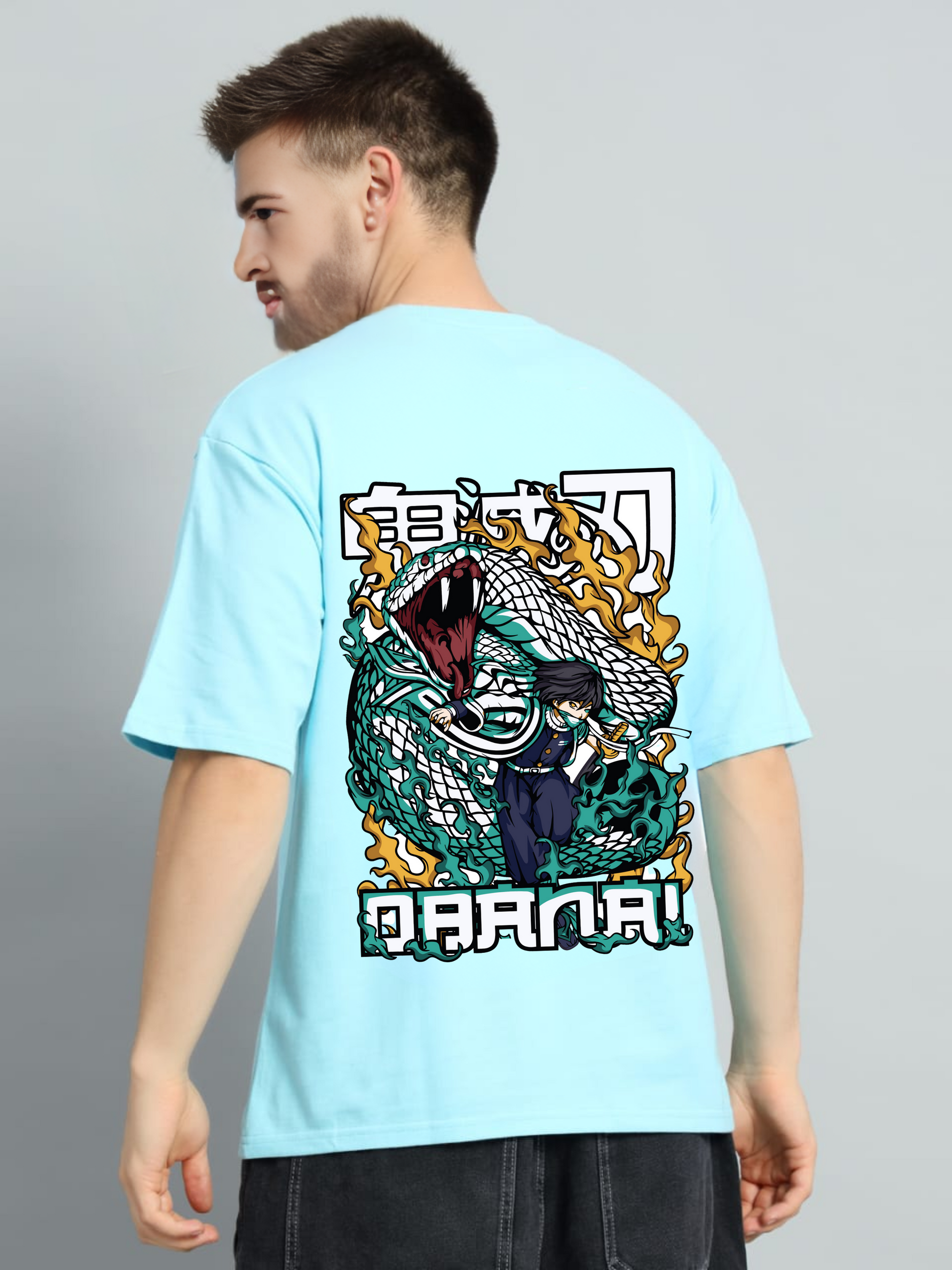 Obanai Iguro Oversized Anime Premium Unisex Tees"