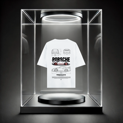 "Porshe Car 911 GT3 Oversized Tees"
