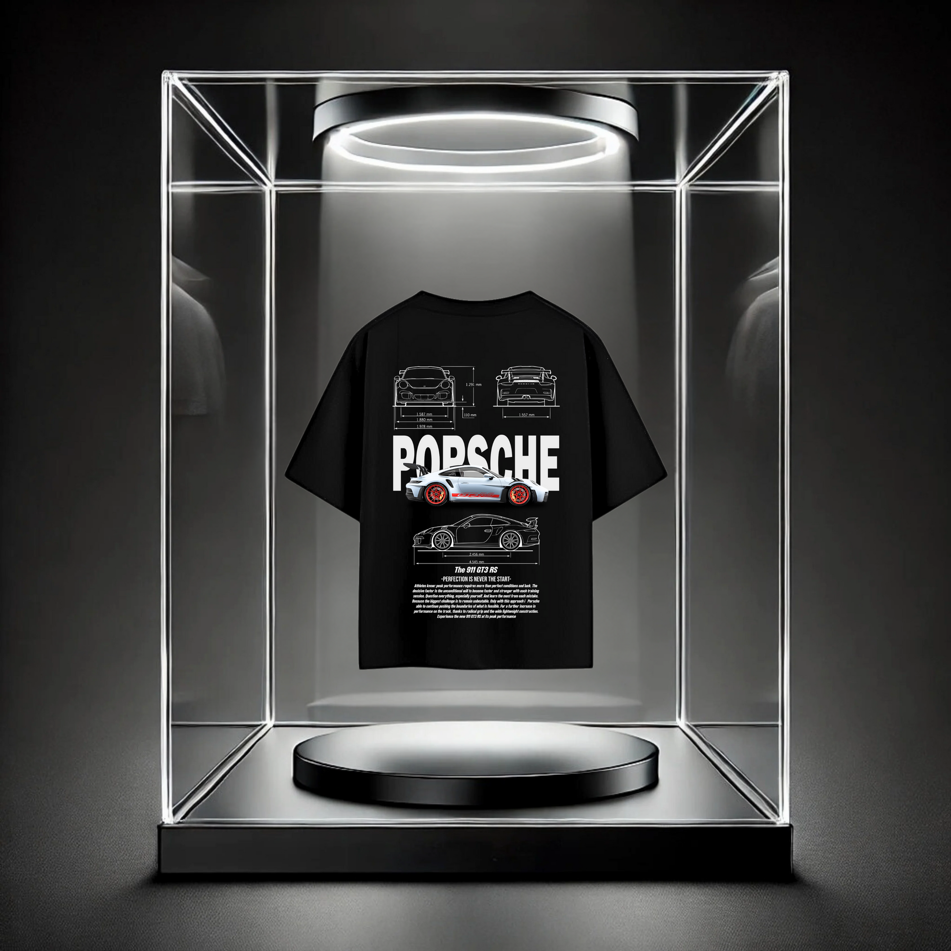 "Porshe Car 911 GT3 Oversized Tees"